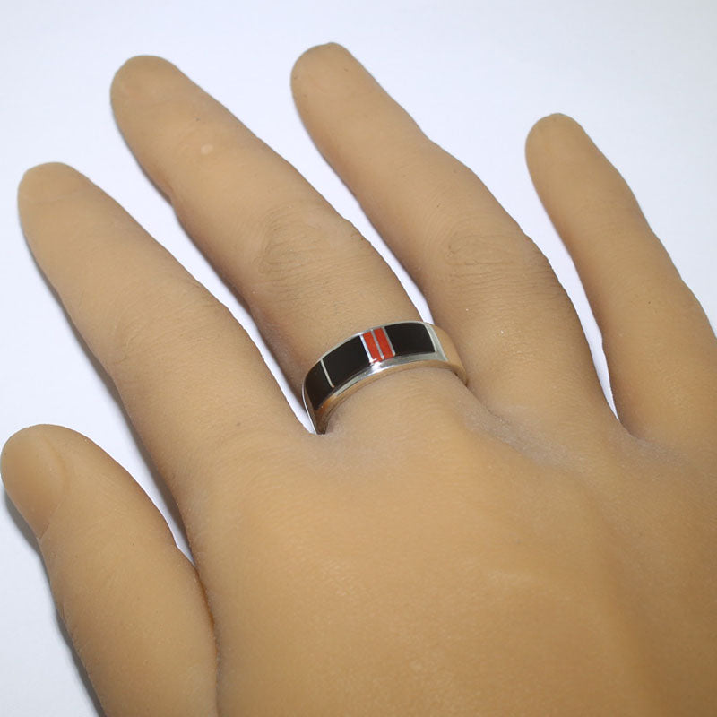 Cincin Inlay oleh Wayne Muskett ukuran 10