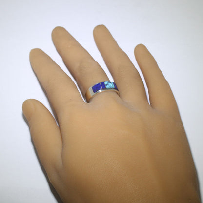 Cincin Inlay oleh Wayne Muskett ukuran 10