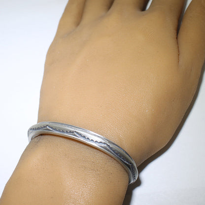 Pulsera de plata Navajo de 5"