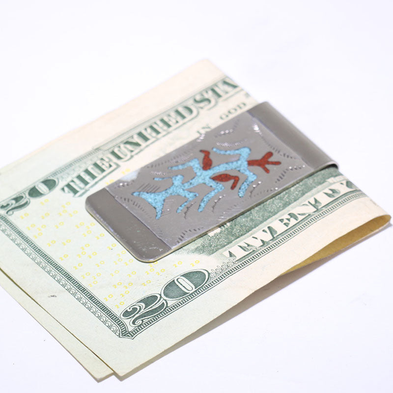 Clip para billetes con incrustaciones por Navajo