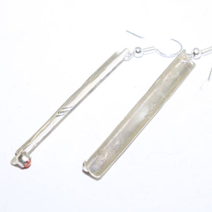 Boucles d'oreilles en argent par Navajo