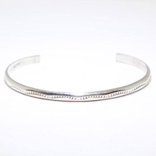 Silver Bracelet by Gary Sandoval "