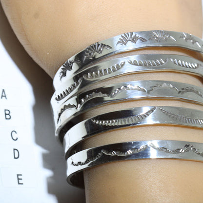 Silver Bracelet by Gary Sandoval "