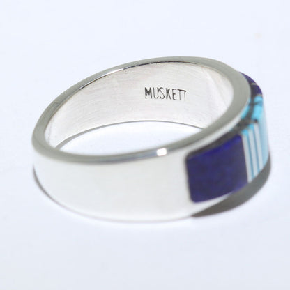 Bague incrustée par Wayne Muskett T.8.5