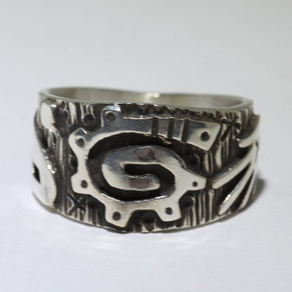 Bague Petroglyphe par Kee Yazzie - Taille 10