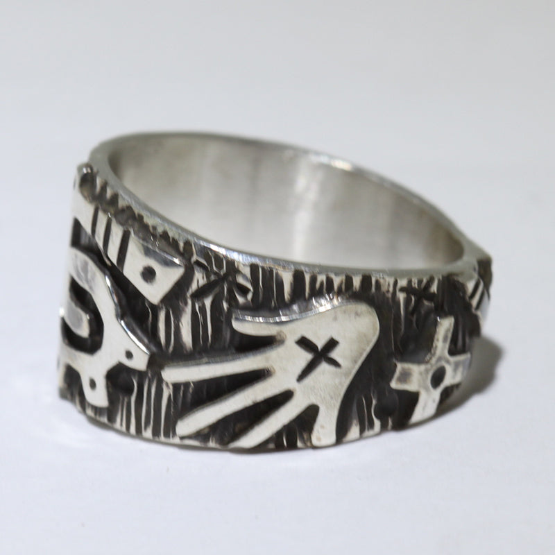 Bague Petroglyphe par Kee Yazzie - Taille 10