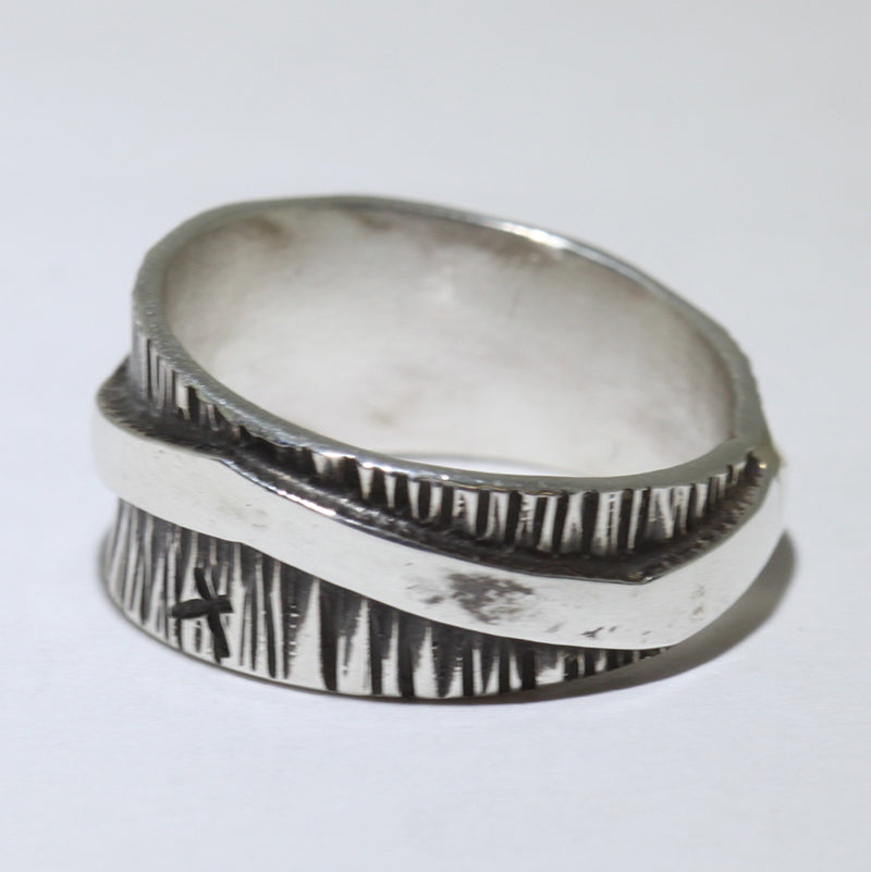 Anillo de plata por Kee Yazzie - Talla 9