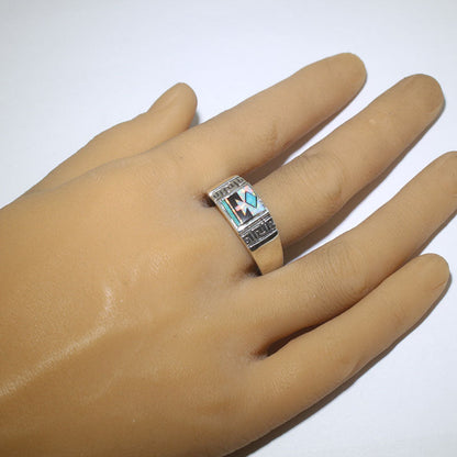 Cincin inlay lelaki S. 15+