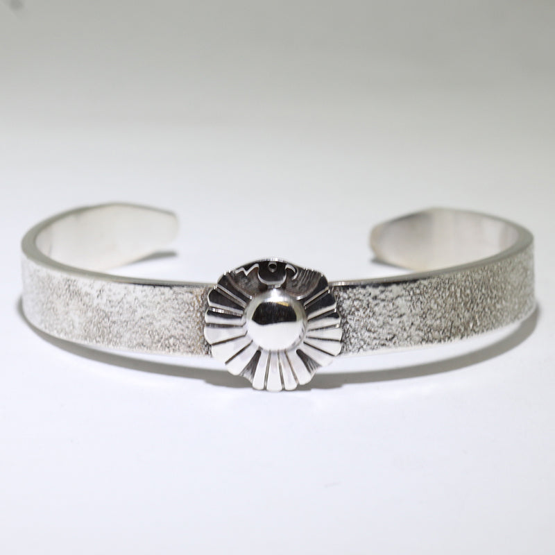 Pulsera de plata de Hopi 5-1/2"