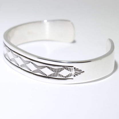 Silver Bracelet by Bruce Morgan 6-1/4"