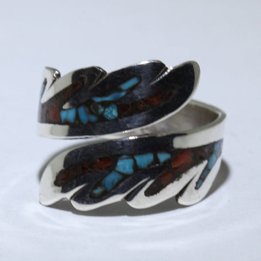 Inlay Ring by Navajo- 8