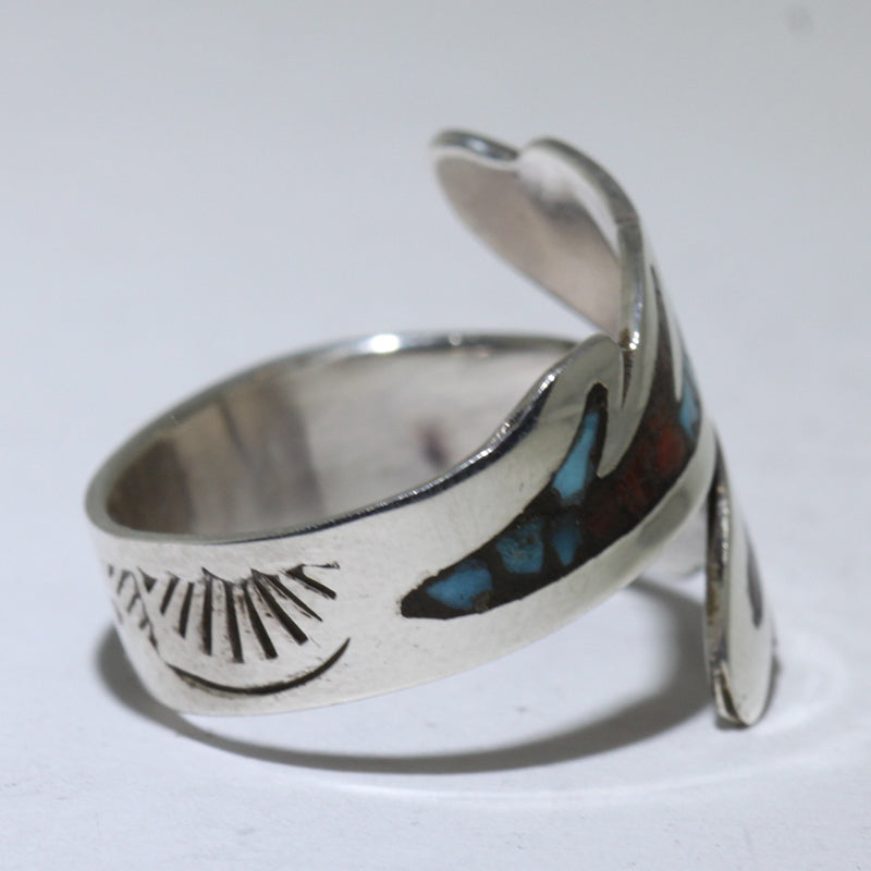 Cincin Inlay oleh Navajo- 8