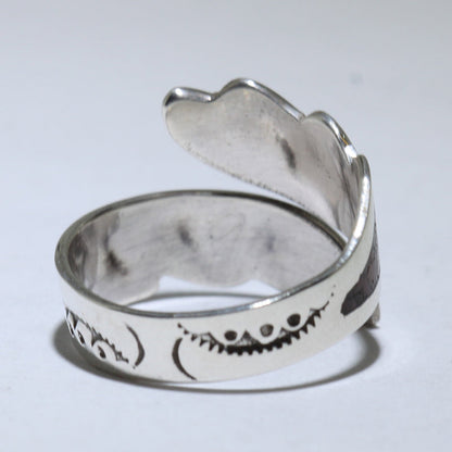 Inlay-Ring von Navajo - Größe 9