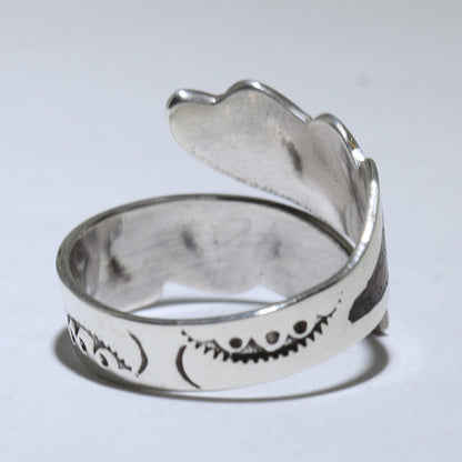 Anillo con incrustaciones de los Navajo - Talla 9