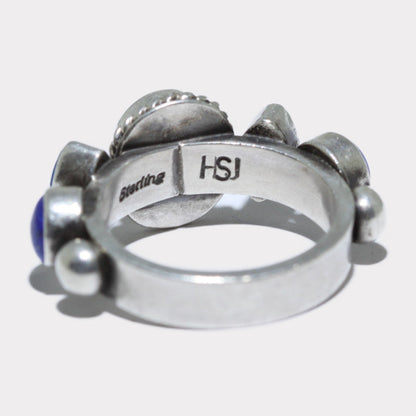 Bague en Lapis par Herman Smith Jr taille 8.5