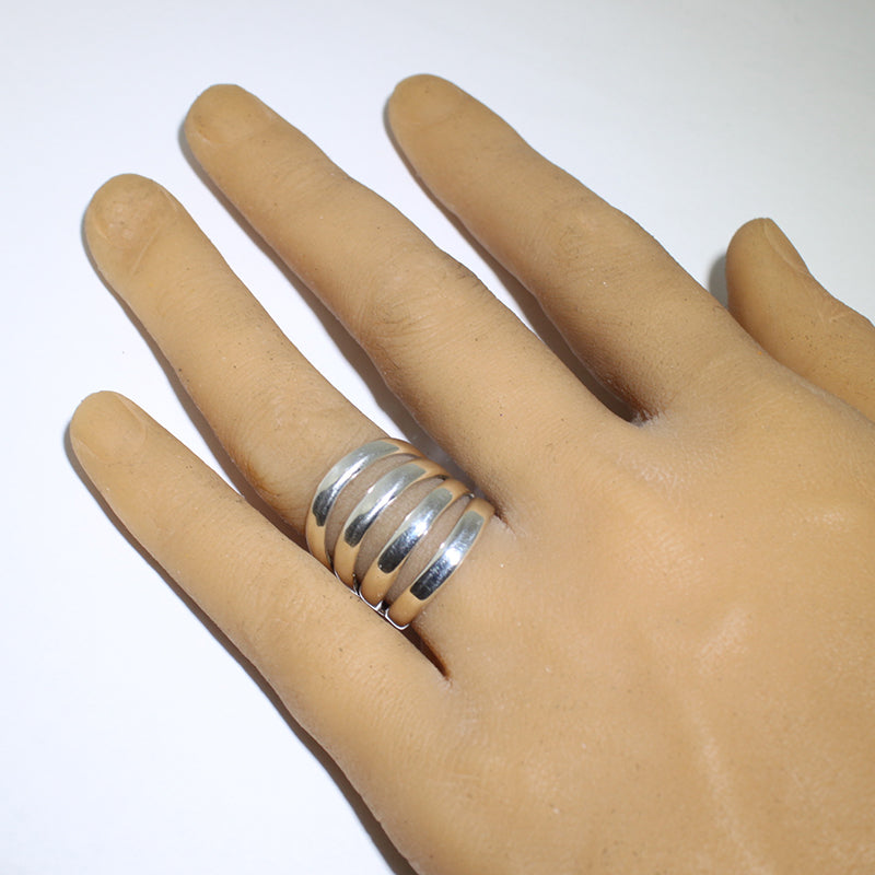 Серебряное кольцо-спираль от Навахо
