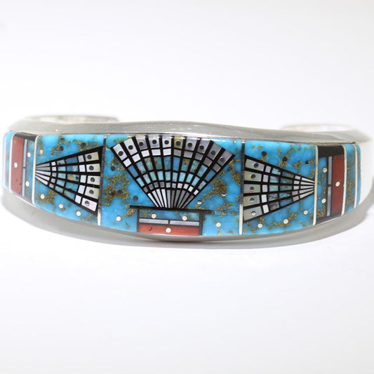 Bracciale Micro Inlay di Erwin Tsosie 5-1/2"