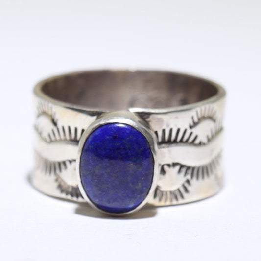 Bague en Lapis par Arnold Goodluck - Taille 8.5