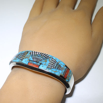 Micro Inlay Bracelet ni Erwin Tsosie 5-1/2"