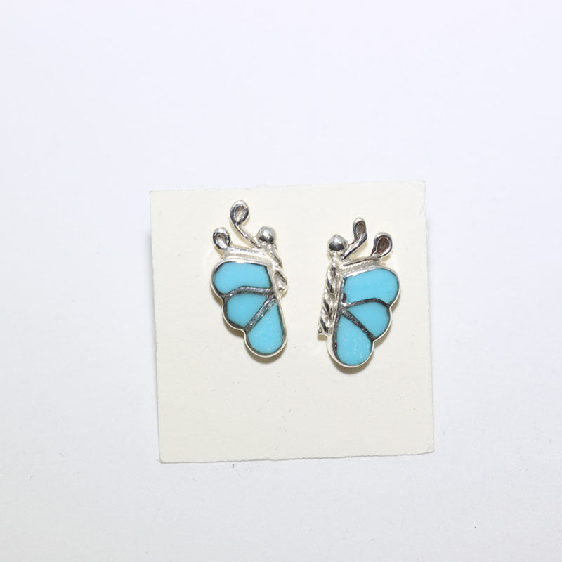 Schmetterlings-Ohrringe von Zuni