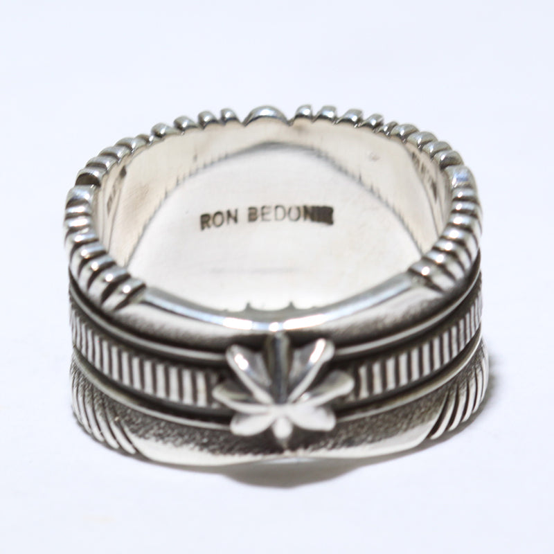 Silver Ring by Ron Bedonie- 12