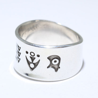 諾伯特·佩什拉凱設計的銀戒指- 9.5號
