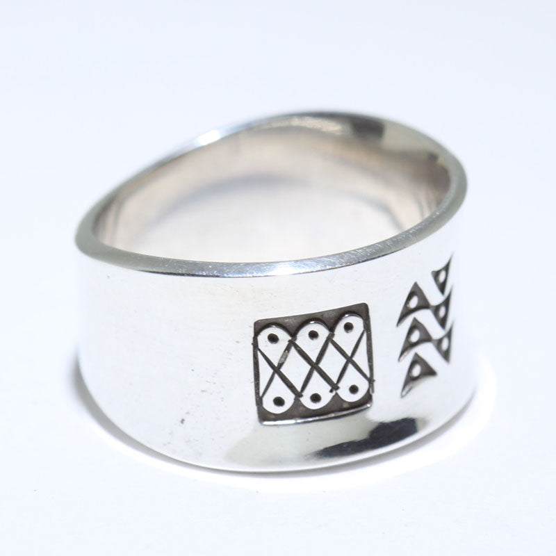 Bague en argent par Norbert Peshlakai - 9.5