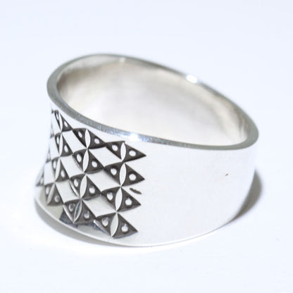 诺伯特·佩什拉凯设计的银戒指 - 10.5号