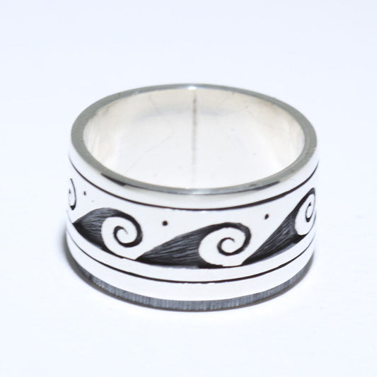 Zilveren Ring door Clifton Mowa - 9.5