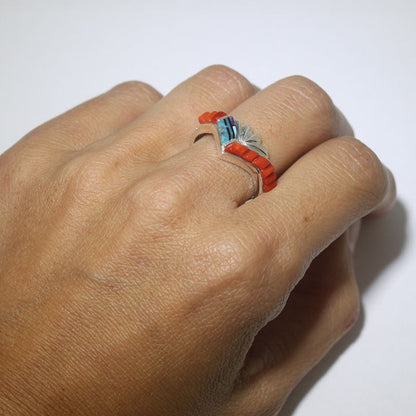 Cincin Inlay oleh Wilbert Manning ukuran 8