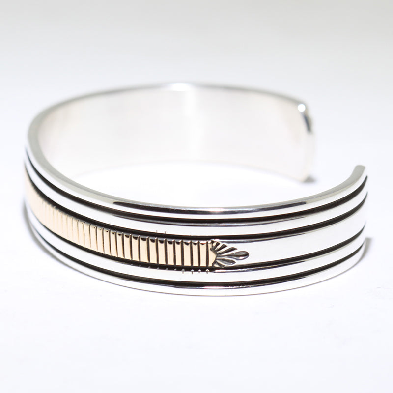 Pulsera de Plata/14K de Bruce Morgan 5-1/2"