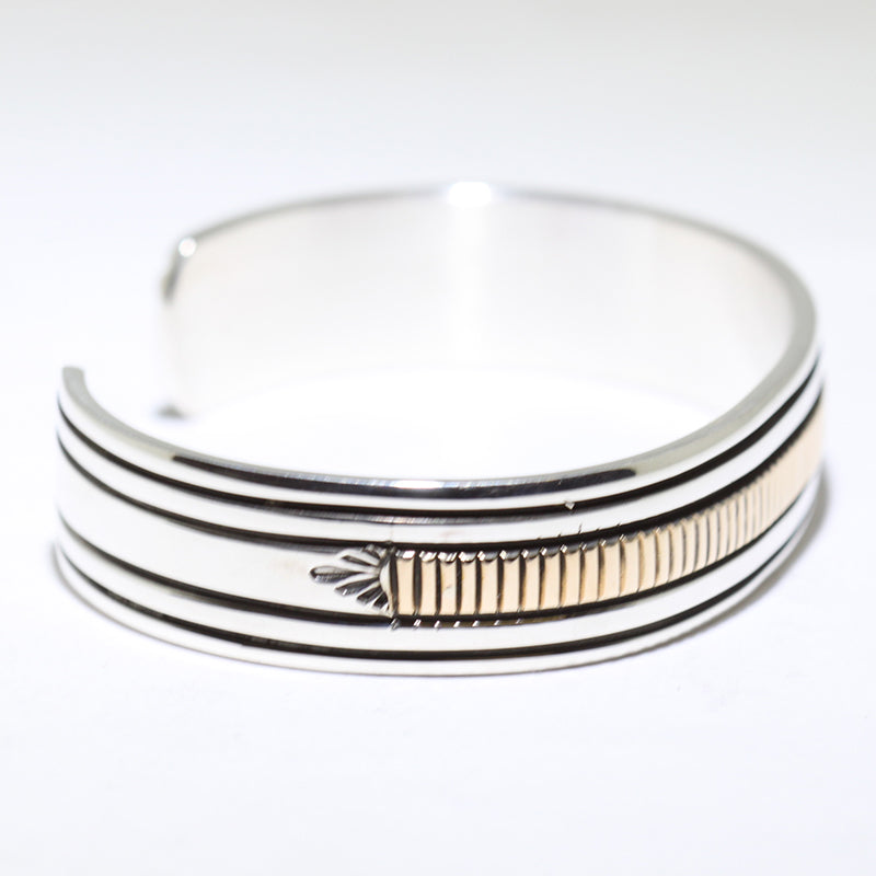 Pulsera de Plata/14K de Bruce Morgan 5-1/2"