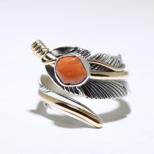 Feather Adjustable Ring by Harvey Mace