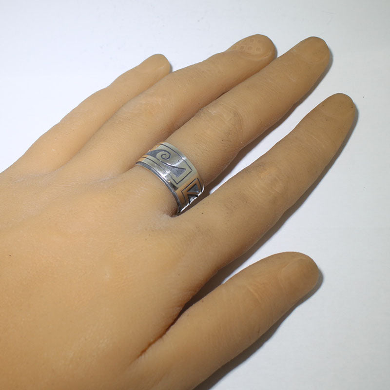 Серебряное кольцо от Клифтона Мова - размер 9.5