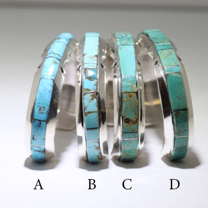 Bracciale Kingman Inlay di Steve Francisco 5-1/4"