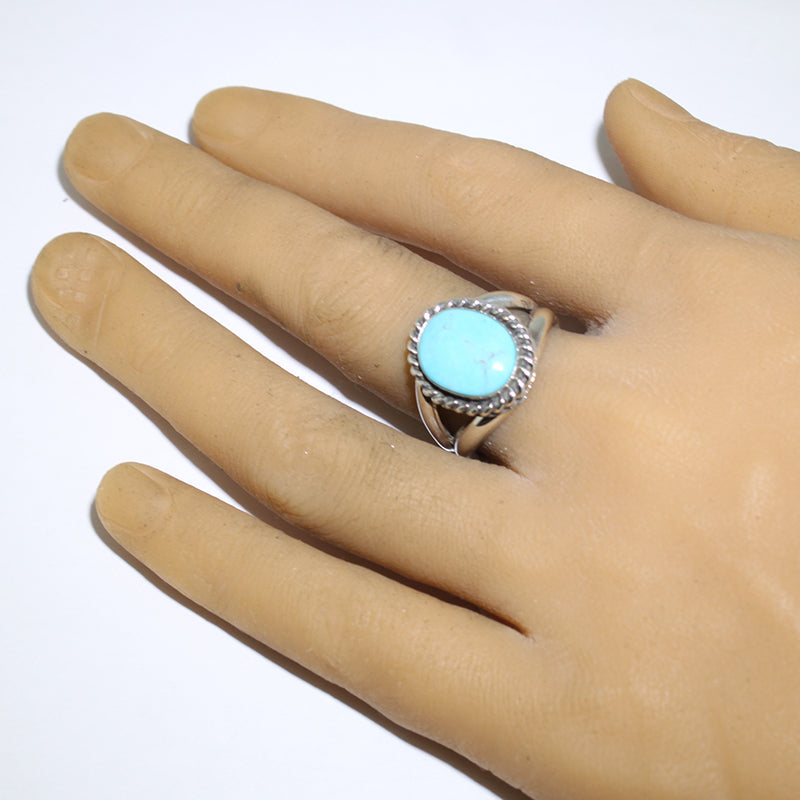 Cincin Kingman oleh Robin Tsosie - Ukuran 9.5