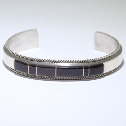 Brazalete de Ónix por Navajo 5-1/4"