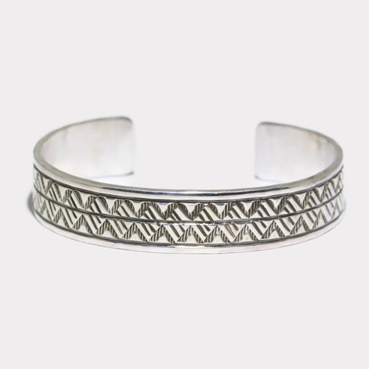 纳瓦霍族银质印章手链