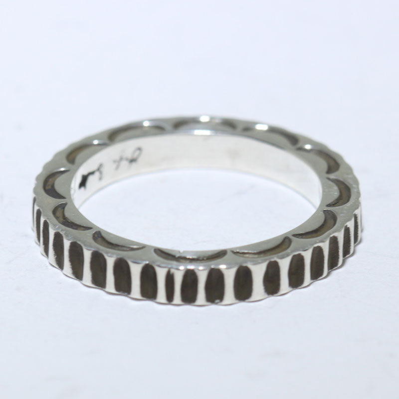 Silver Ring by Lyle Secatero- 8