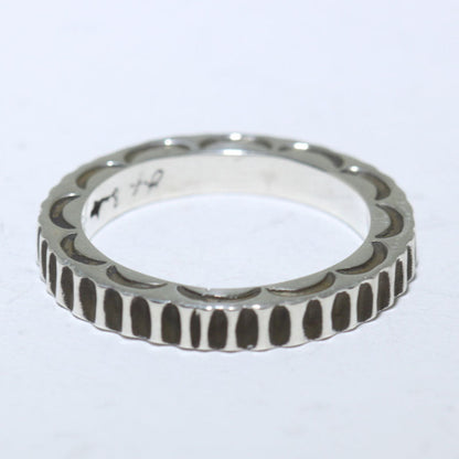 Anillo de plata por Lyle Secatero - Talla 8