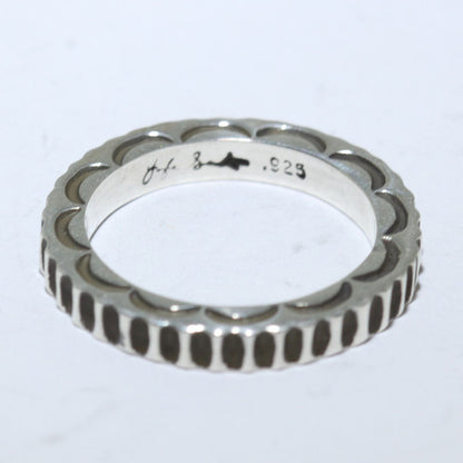 Anillo de plata por Lyle Secatero - Talla 8