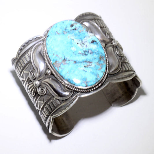 Bracelet en turquoise Apacheblue par Andy Cadman 16,5 cm