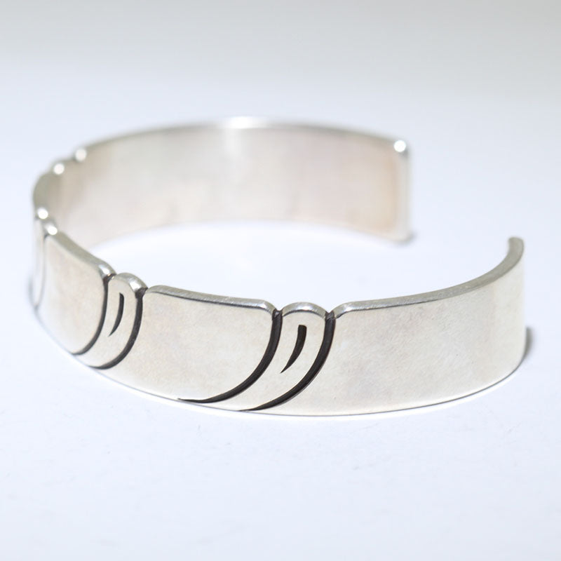 Bracciale in argento di Steve Yellowhorse 5-3/4"