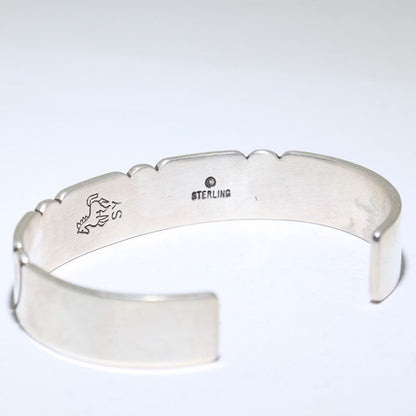 Zilveren Armband door Steve Yellowhorse 5-3/4"