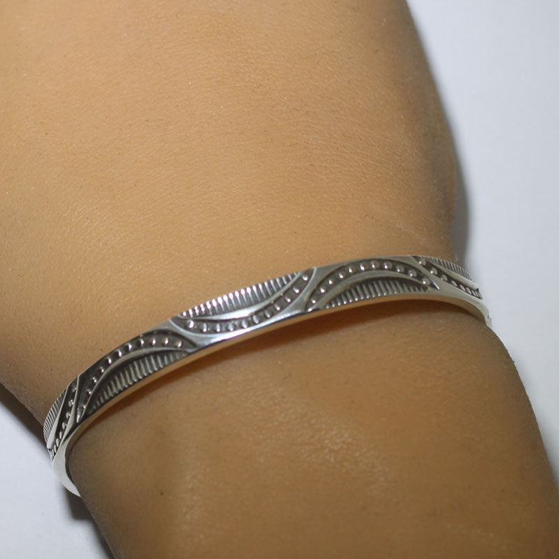 Pulsera de sello de plata por Steve Yellowhorse