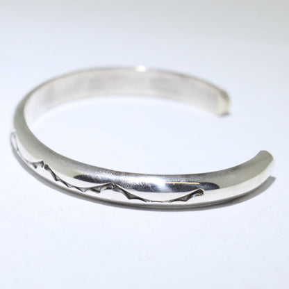 Silver Bracelet by Gary Sandoval 5-1/4"