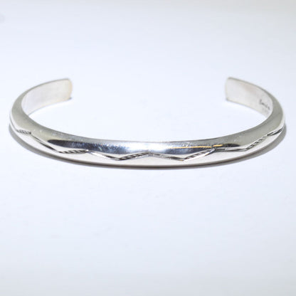 Silver Bracelet by Gary Sandoval 5-1/4"