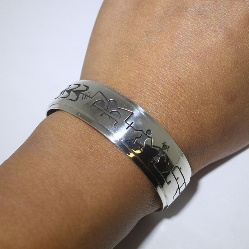 Sterling zilveren Hopi armband door Berra Tawahongva