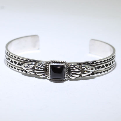 Onyx Bracelet by Tsosie White 5-1/4"