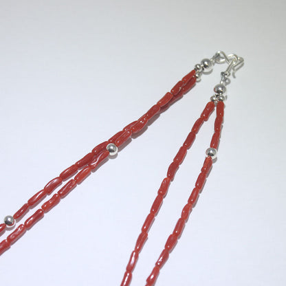 Coral necklace by Reva Goodluck